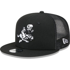 Dallas Cowboys New Era Youth Retro Joe Main B-Dub 9FIFTY Trucker Adjustable Hat - Black Hats