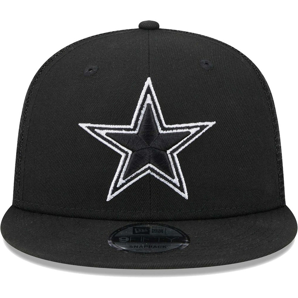 Dallas Cowboys New Era Main Trucker 9FIFTY Snapback Hat - Black Hats