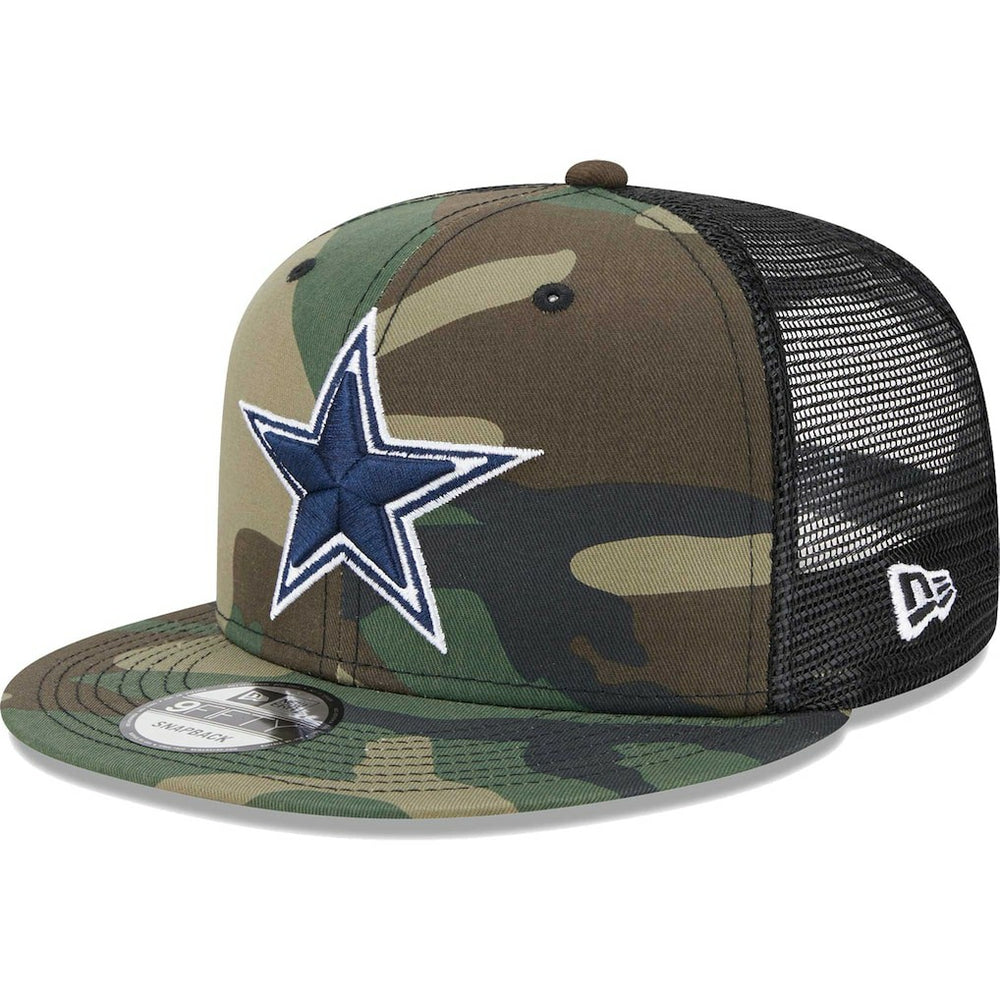 Dallas Cowboys New Era Main Trucker 9FIFTY Snapback Hat - Camo Hats