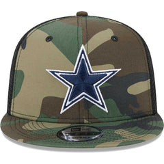 Dallas Cowboys New Era Main Trucker 9FIFTY Snapback Hat - Camo Hats