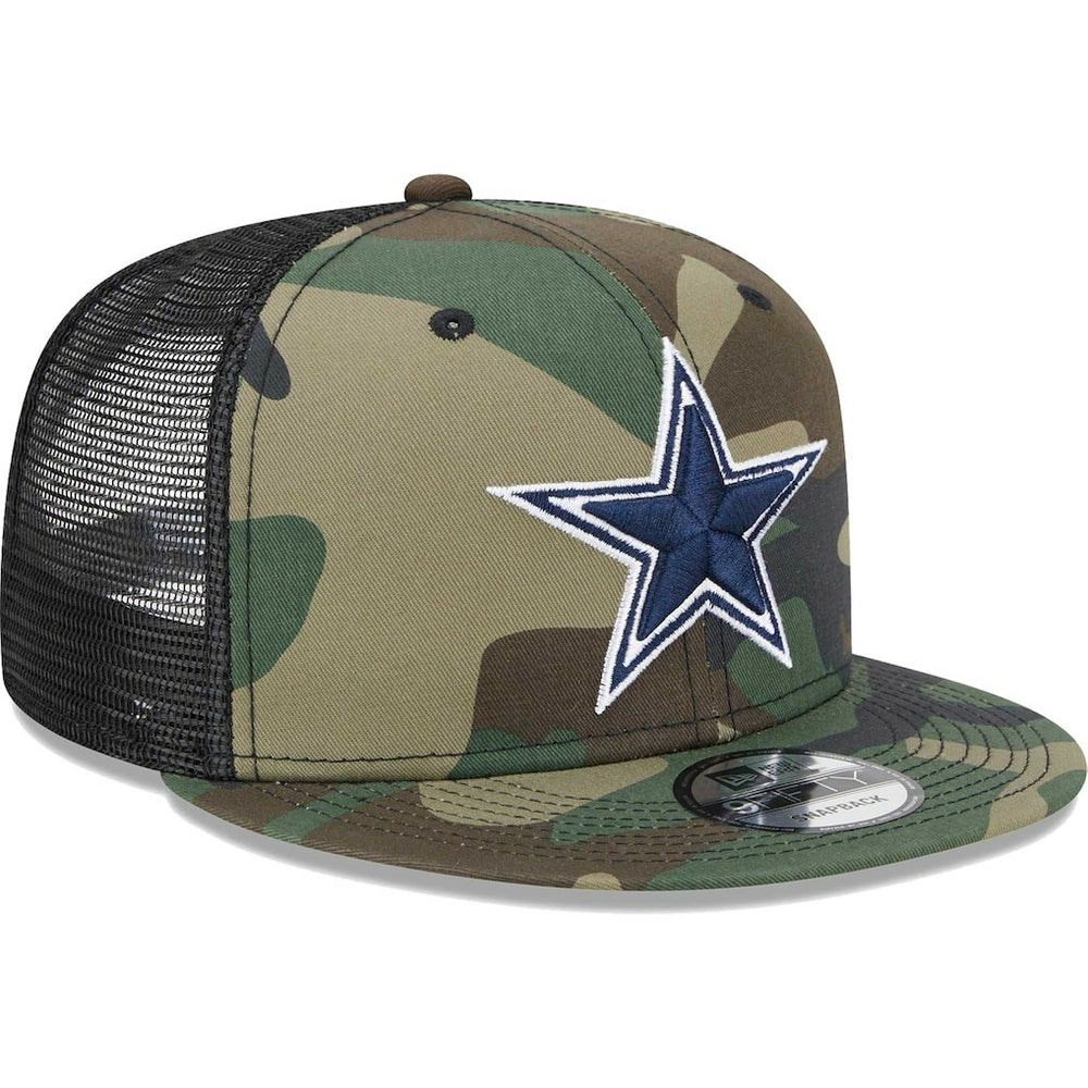 Dallas Cowboys New Era Main Trucker 9FIFTY Snapback Hat - Camo Hats
