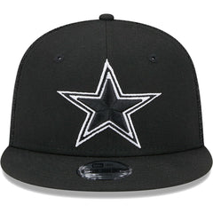 Dallas Cowboys New Era Youth Main B-Dub 9FIFTY Trucker Adjustable Hat - Black Hats