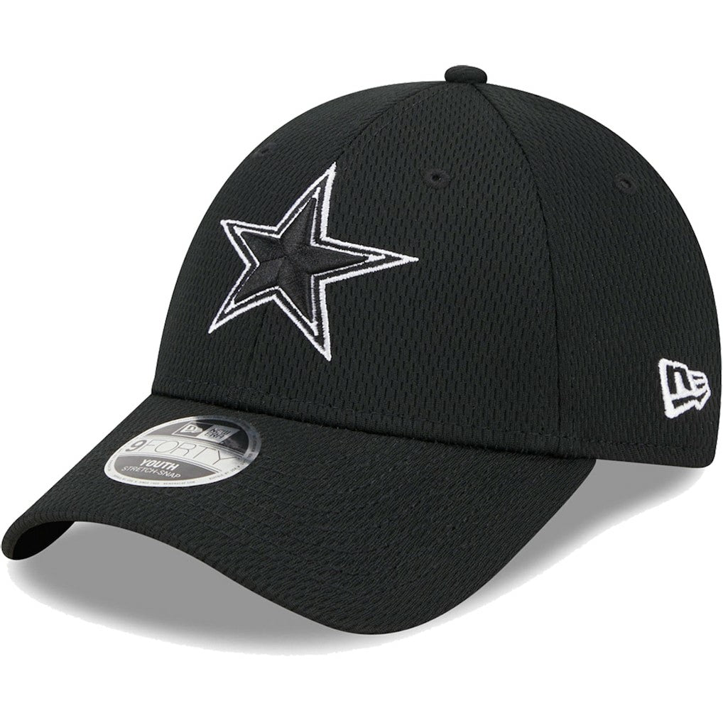 Dallas Cowboys New Era Youth Main B-Dub 9FORTY Adjustable Hat - Black Hats