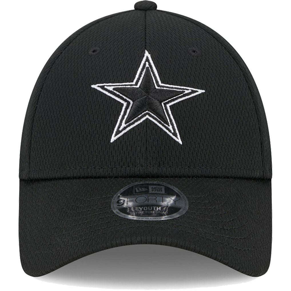 Dallas Cowboys New Era Youth Main B-Dub 9FORTY Adjustable Hat - Black Hats