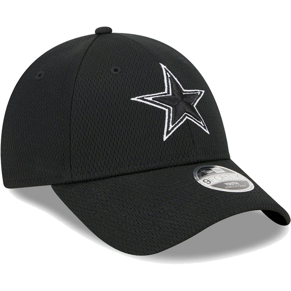 Dallas Cowboys New Era Youth Main B-Dub 9FORTY Adjustable Hat - Black Hats