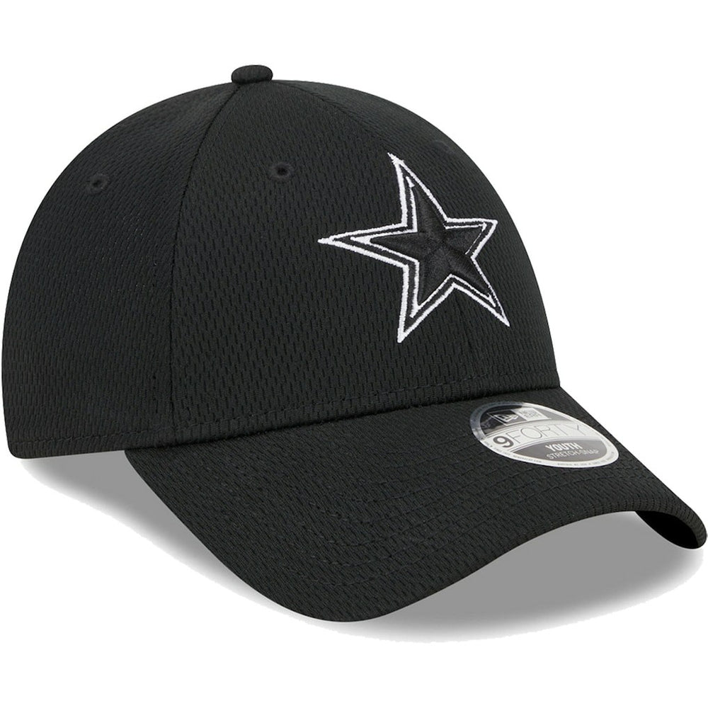 Dallas Cowboys New Era Youth Main B-Dub 9FORTY Adjustable Hat - Black Hats