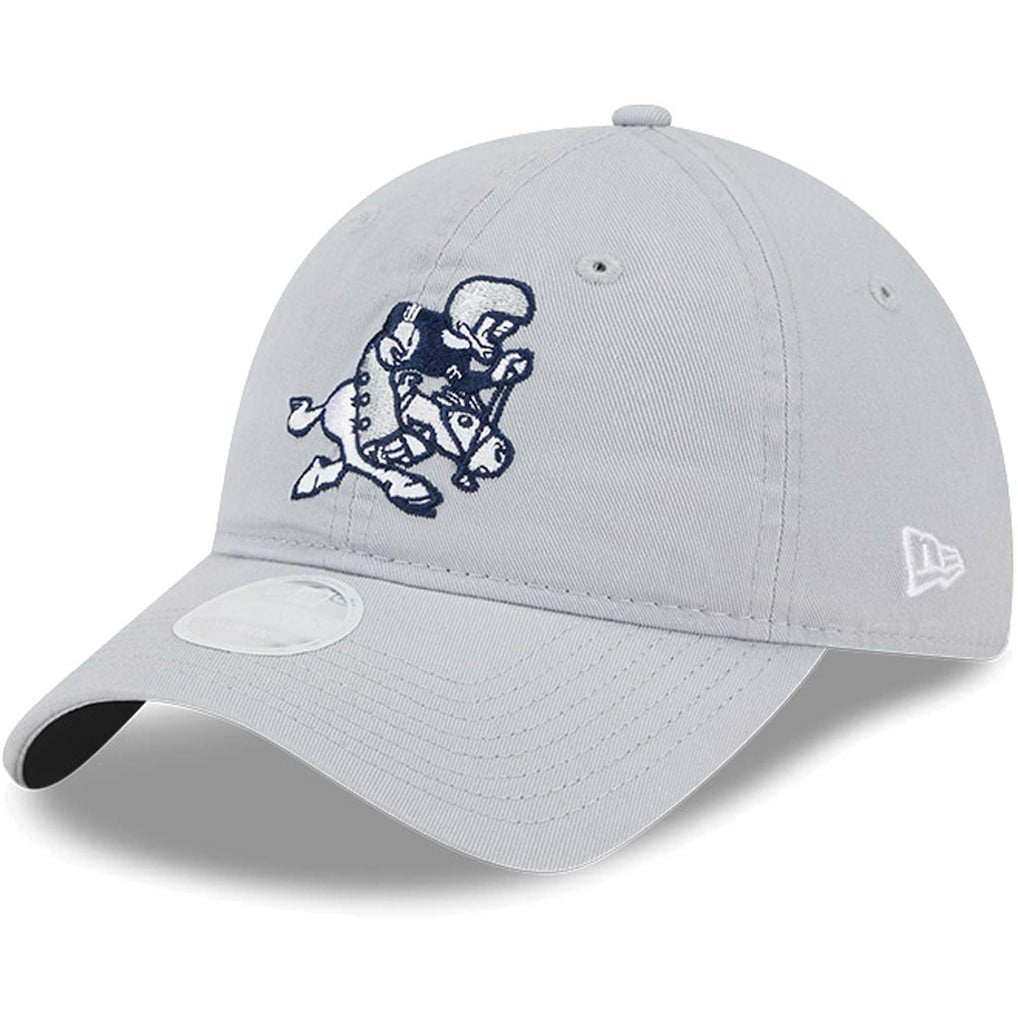 Dallas Cowboys New Era Women's Throwback Main Core Classic 2.0 9TWENTY Adjustable Hat - Gray Hats