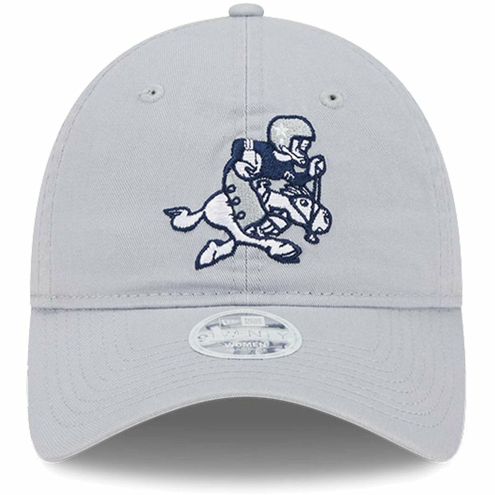Dallas Cowboys New Era Women's Throwback Main Core Classic 2.0 9TWENTY Adjustable Hat - Gray Hats