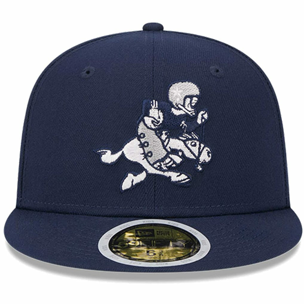 Dallas Cowboys New Era Youth 1966-69 Gridiron Classics Retro Joe Throwback Logo Main 59FIFTY Fitted Hat - Navy Hats