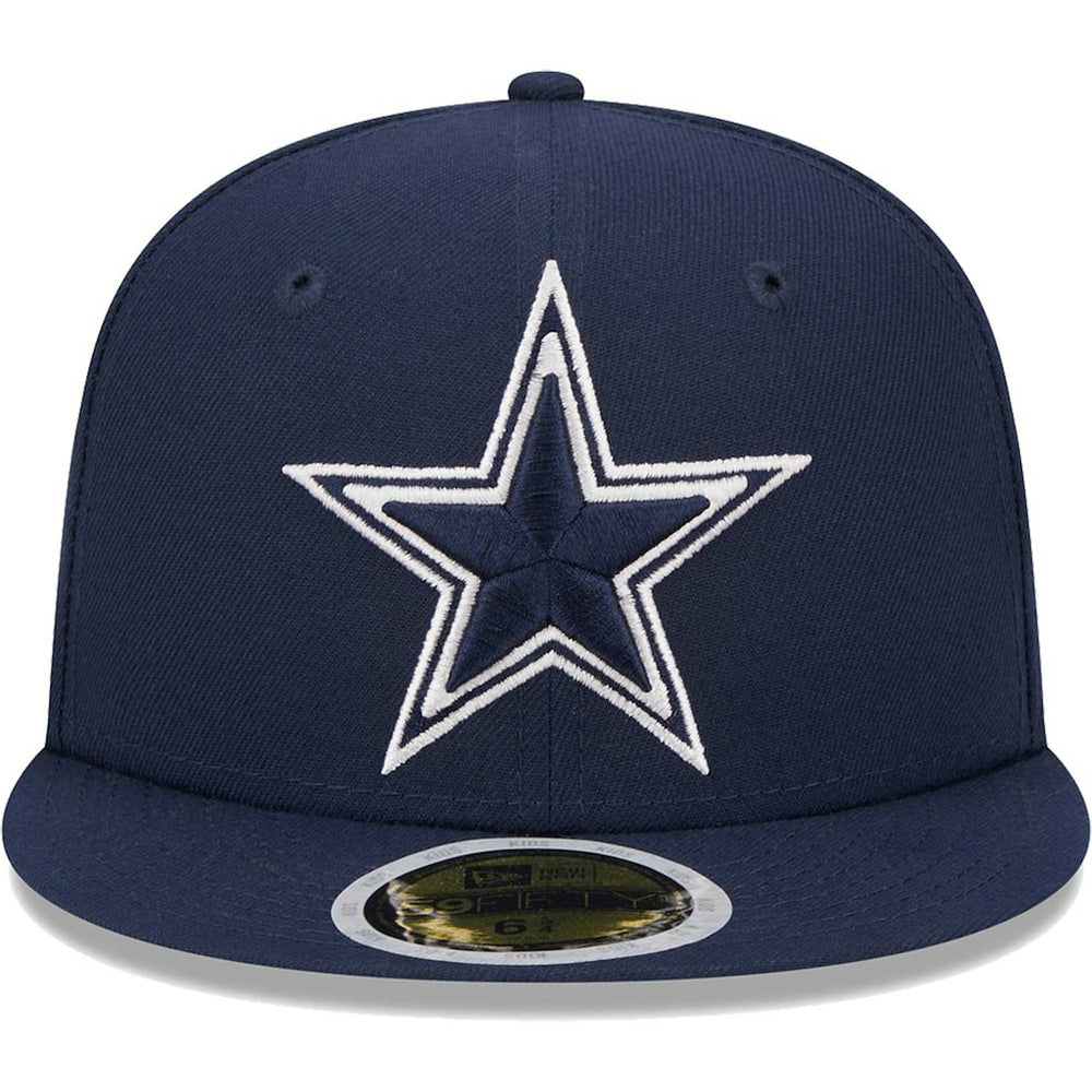 Dallas Cowboys New Era Youth Main 59FIFTY Fitted Hat - Navy Hats