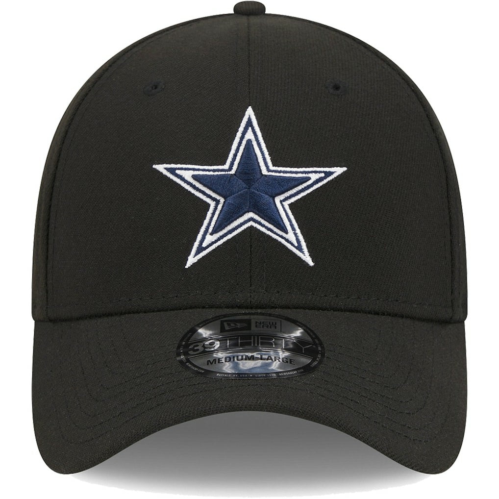Dallas Cowboys New Era Main 39THIRTY Flex Hat - Black Hats