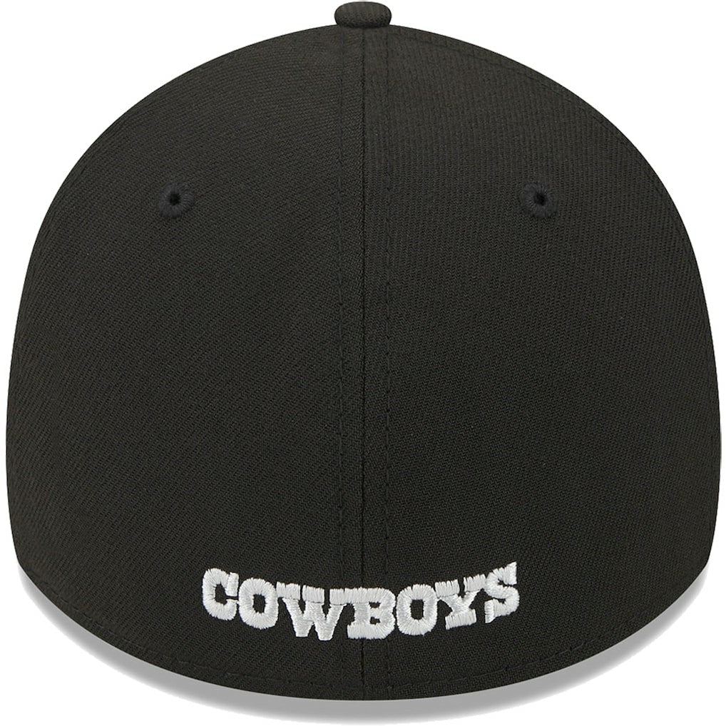 Dallas Cowboys New Era Main 39THIRTY Flex Hat - Black Hats