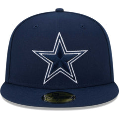 Dallas Cowboys New Era Main Patch 59FIFTY Fitted Hat - Navy Hats