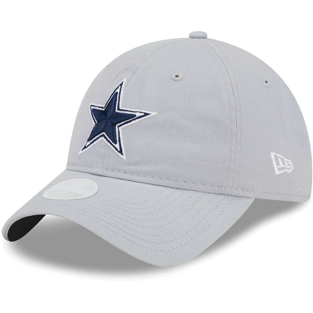 Dallas Cowboys New Era Women's Main Core Classic 2.0 9TWENTY Adjustable Hat - Gray Hats