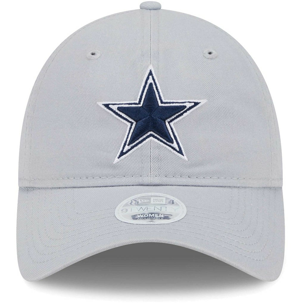 Dallas Cowboys New Era Women's Main Core Classic 2.0 9TWENTY Adjustable Hat - Gray Hats