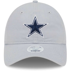 Dallas Cowboys New Era Women's Main Core Classic 2.0 9TWENTY Adjustable Hat - Gray Hats