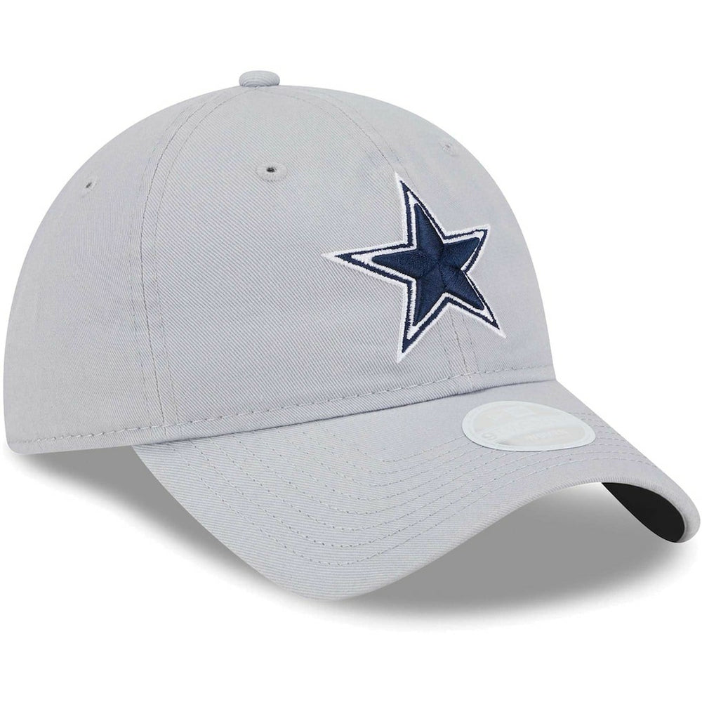 Dallas Cowboys New Era Women's Main Core Classic 2.0 9TWENTY Adjustable Hat - Gray Hats