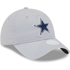 Dallas Cowboys New Era Women's Main Core Classic 2.0 9TWENTY Adjustable Hat - Gray Hats