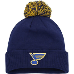 St. Louis Blues adidas COLD.RDY Cuffed Knit Hat with Pom - Blue | US 200012386