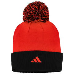 Chicago Blackhawks adidas Women's Laurel Cuffed Knit Hat with Pom - Red | US 200012406