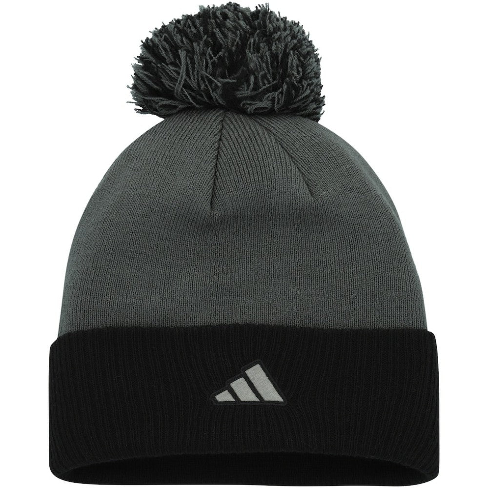 Vegas Golden Knights adidas Women's Laurel Cuffed Knit Hat with Pom - Gray | US 200012419