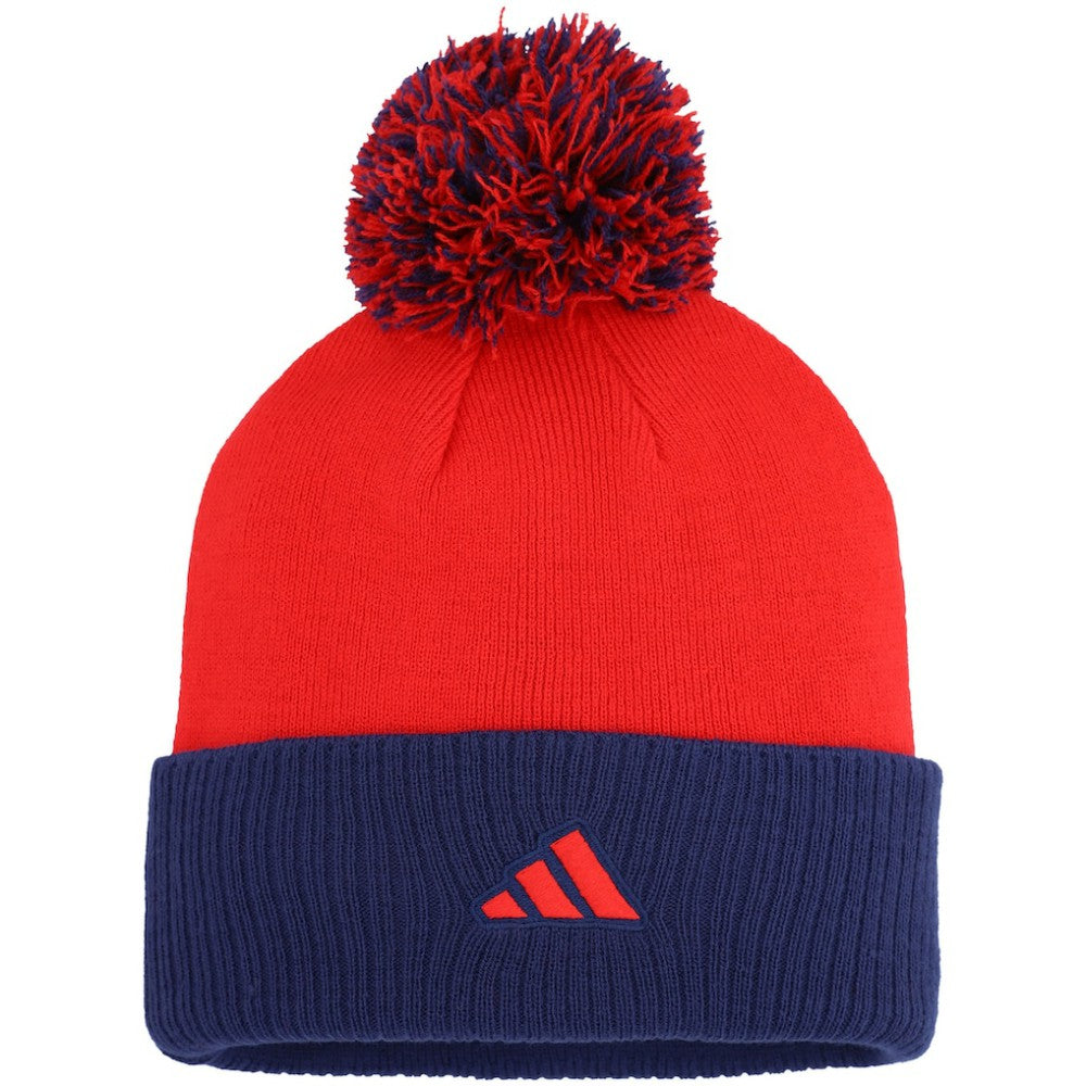 Washington Capitals adidas Women's Laurel Cuffed Knit Hat with Pom - Red | US 200012420