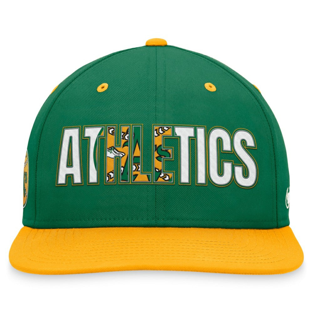 Athletics Nike Cooperstown Collection Pro Snapback Hat - Green Hats