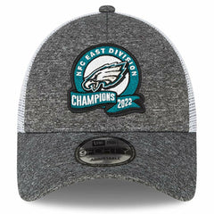 Philadelphia Eagles New Era 2022 NFC East Division Champions Locker Room 9FORTY Adjustable Hat - Heather Gray Hats