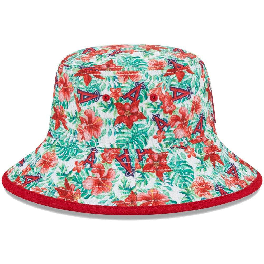 Los Angeles Angels New Era Tropic Floral Bucket Hat Hats