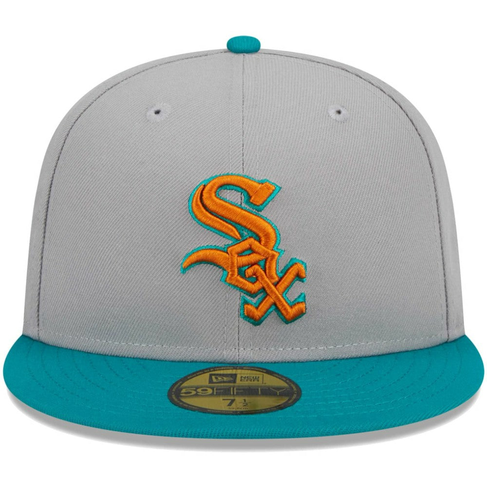 Chicago White Sox New Era  59FIFTY Fitted Hat - Gray/Teal Hats