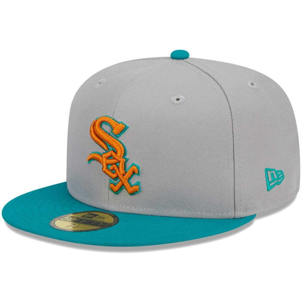 Chicago White Sox New Era  59FIFTY Fitted Hat - Gray/Teal Hats