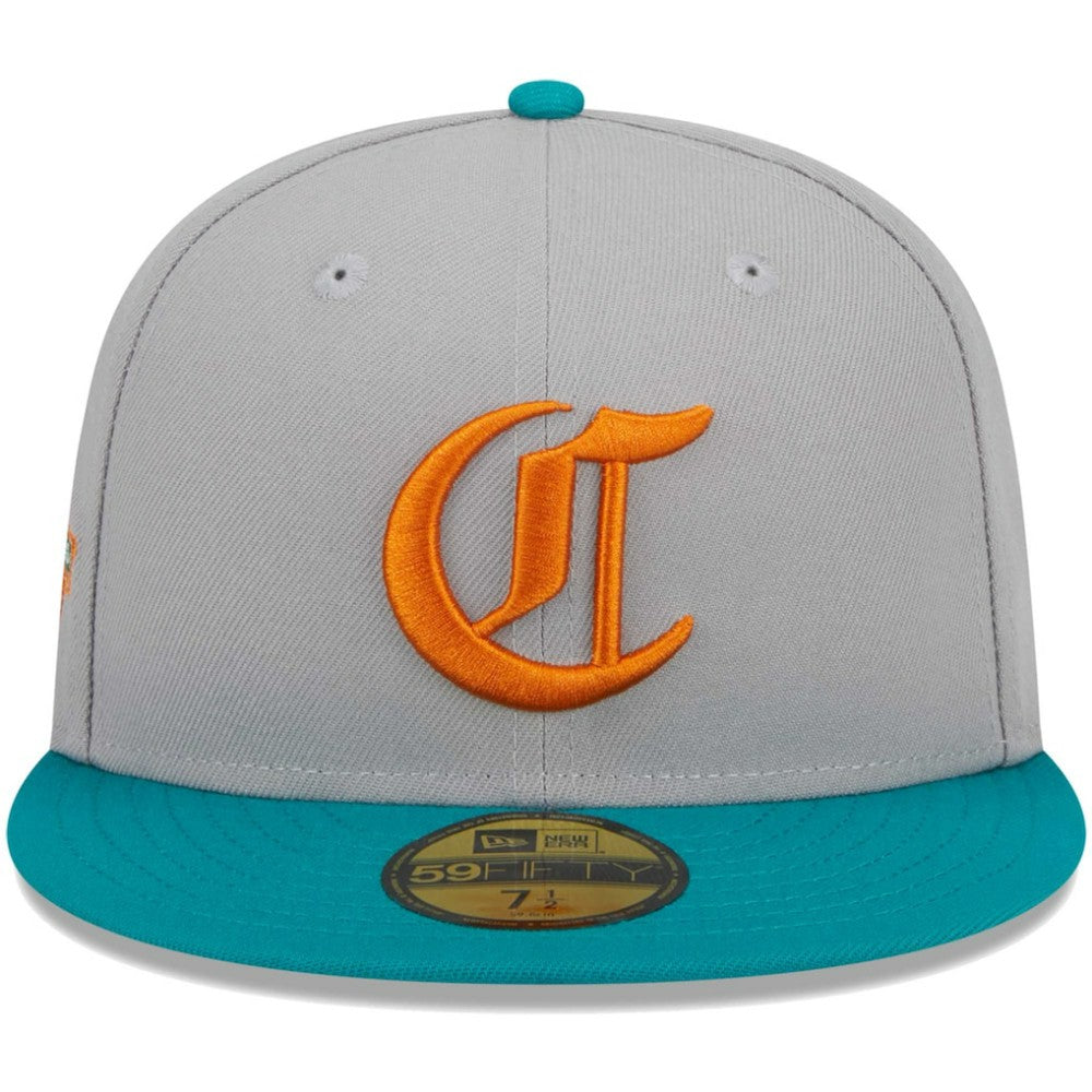 Cincinnati Reds New Era  59FIFTY Fitted Hat - Gray/Teal Hats