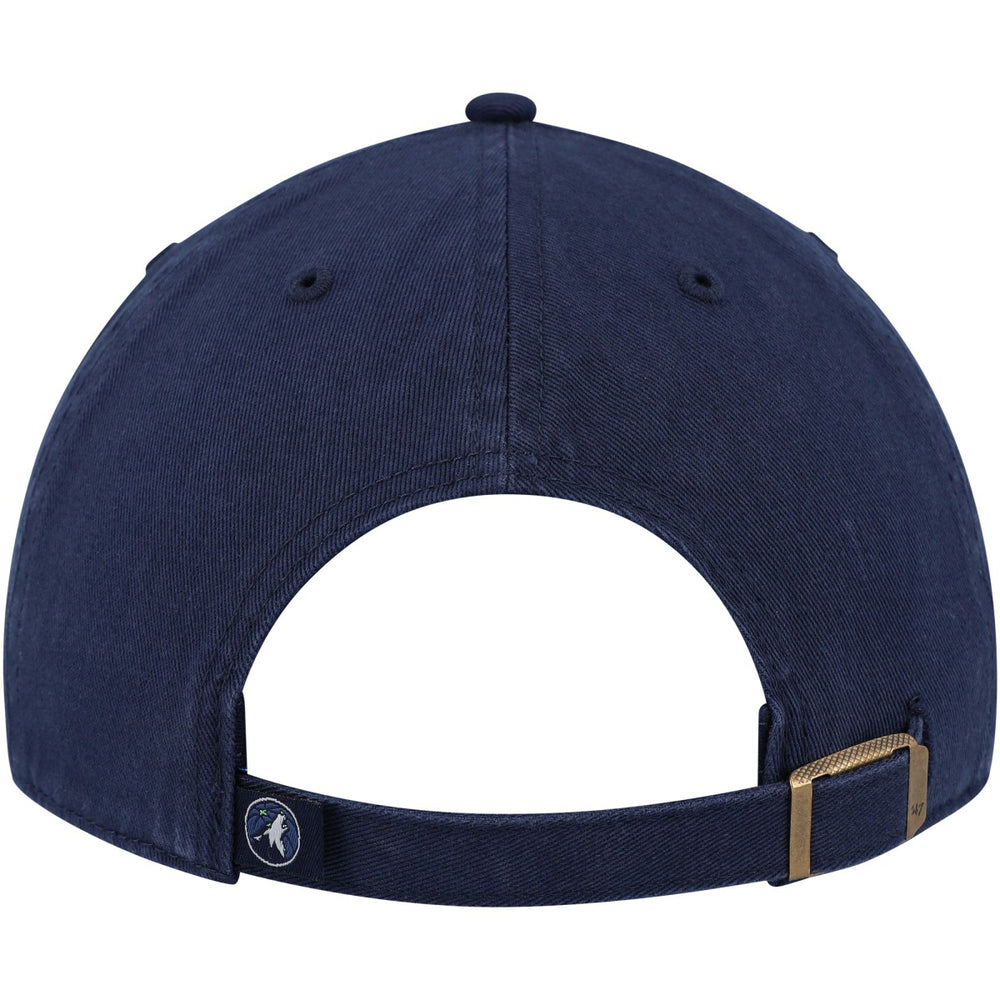 Minnesota Timberwolves '47 Core Logo Clean Up Adjustable Hat Navy - 47 brand