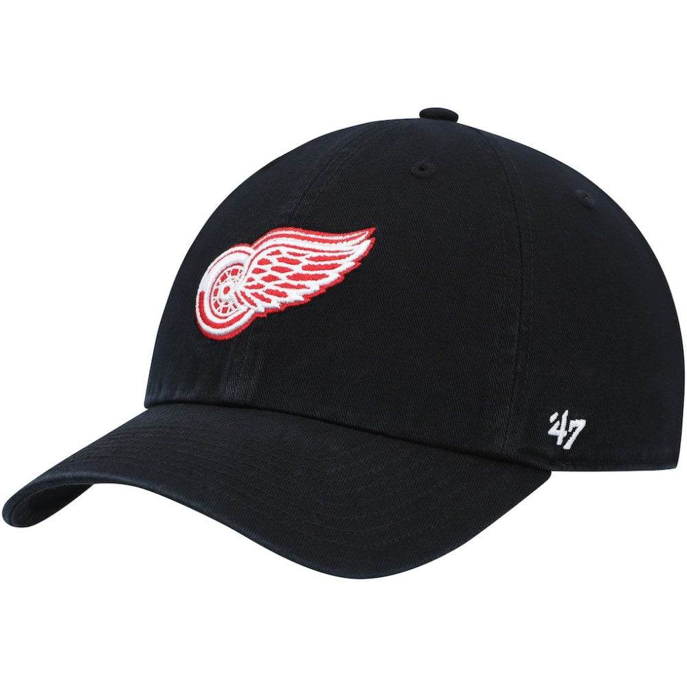 Detroit Red Wings '47 Clean Up Adjustable Hat - Black | US 200013274