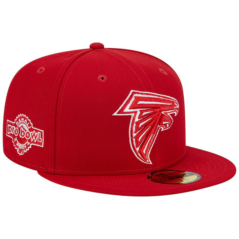 Atlanta Falcons New Era 1994 Hawaii Pro Bowl Main Patch 59FIFTY Fitted Hat - Scarlet Hats