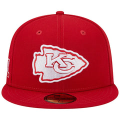Kansas City Chiefs New Era Super Bowl LIV Main Patch 59FIFTY Fitted Hat - Scarlet Hats