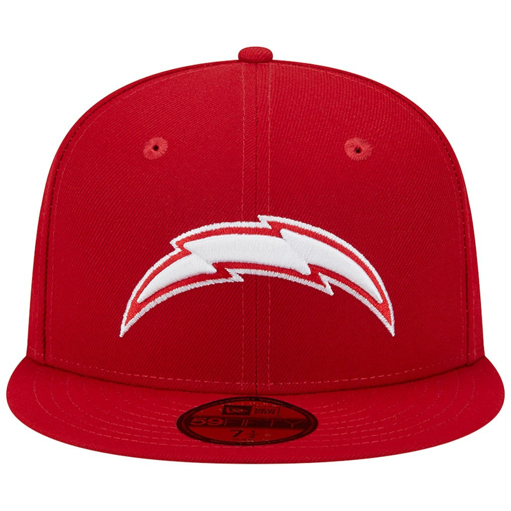 Los Angeles Chargers New Era Super Bowl XXIX Main Patch 59FIFTY Fitted Hat - Scarlet Hats