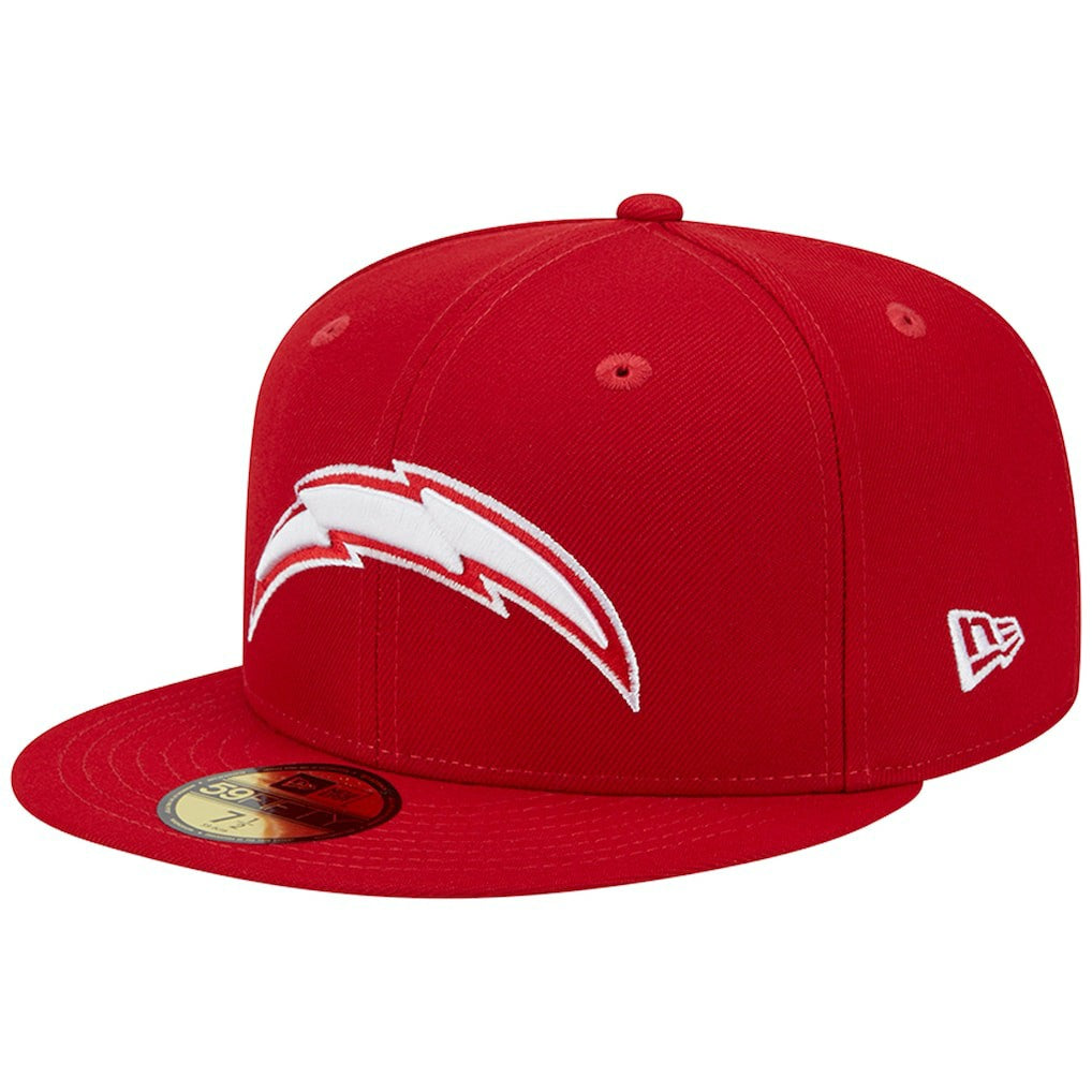 Los Angeles Chargers New Era Super Bowl XXIX Main Patch 59FIFTY Fitted Hat - Scarlet Hats