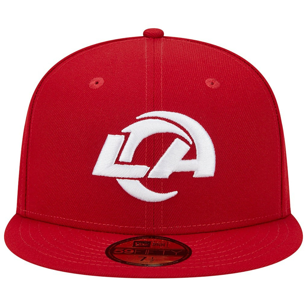 Los Angeles Rams New Era 1990 Hawaii Pro Bowl Main Patch 59FIFTY Fitted Hat - Scarlet Hats