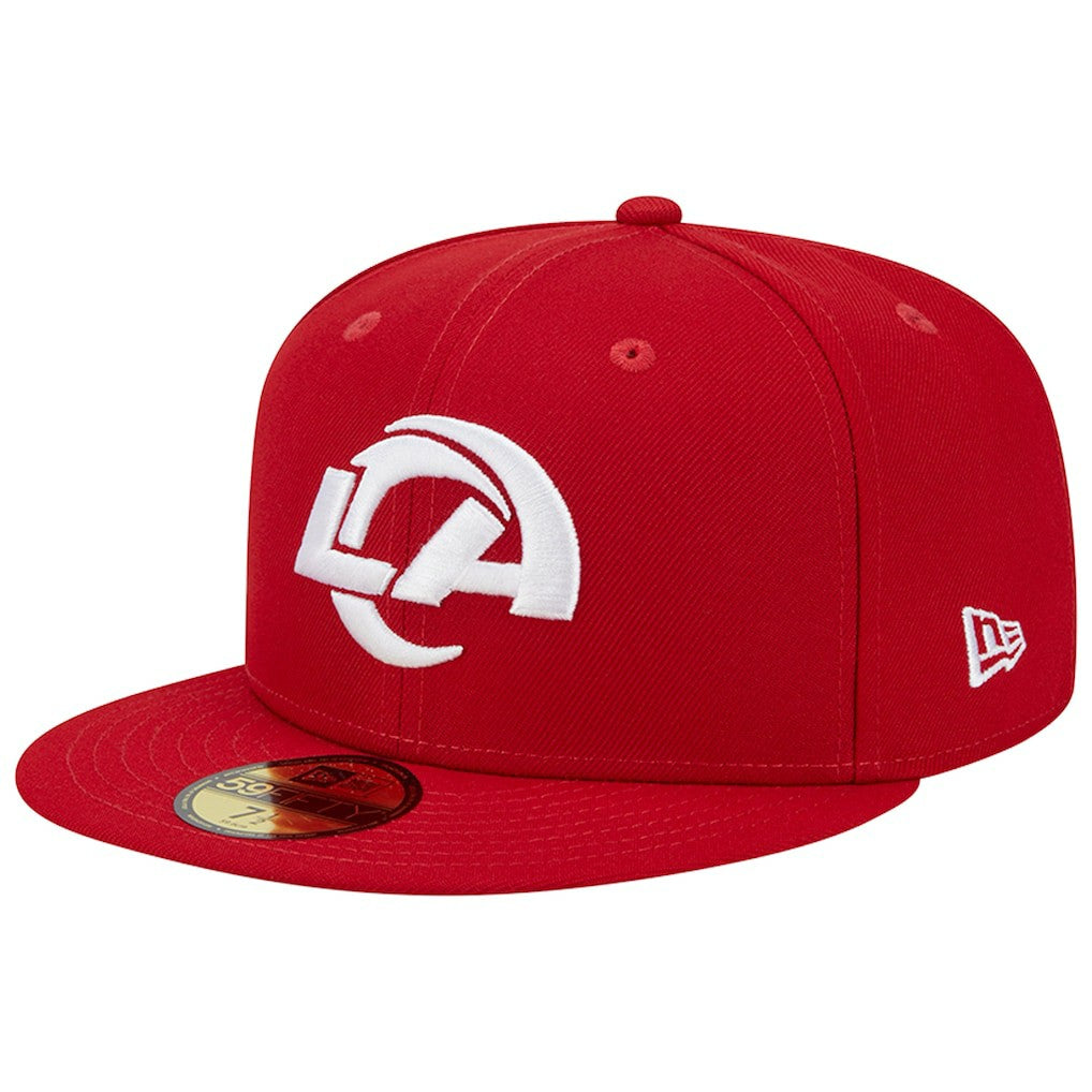 Los Angeles Rams New Era 1990 Hawaii Pro Bowl Main Patch 59FIFTY Fitted Hat - Scarlet Hats