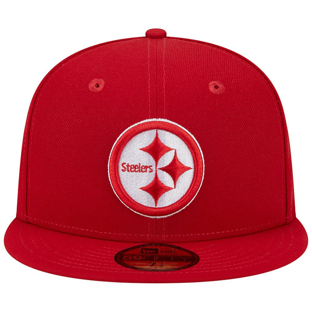 Pittsburgh Steelers New Era Super Bowl XLIII Main Patch 59FIFTY Fitted Hat - Scarlet Hats