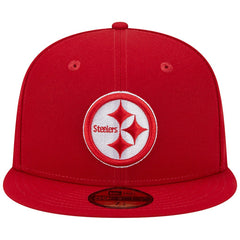 Pittsburgh Steelers New Era Super Bowl XLIII Main Patch 59FIFTY Fitted Hat - Scarlet Hats