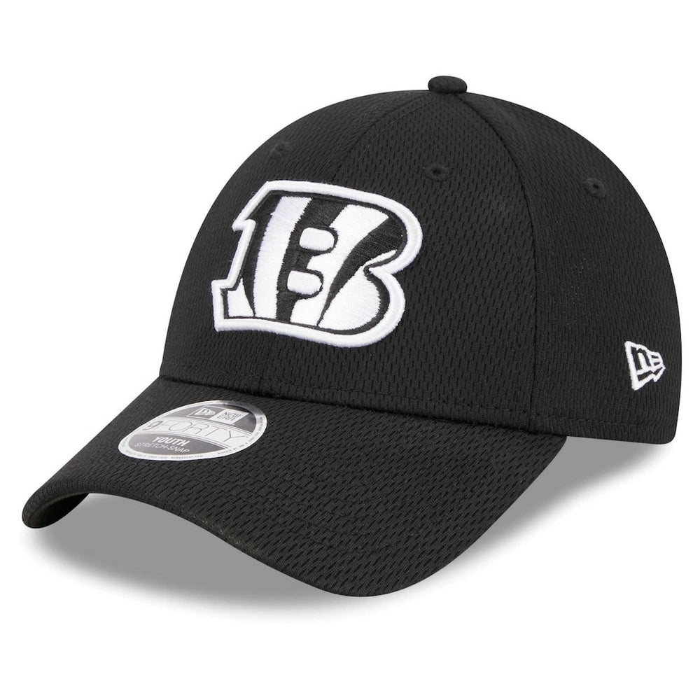 Cincinnati Bengals New Era Youth Main B-Dub 9FORTY Adjustable Hat - Black Hats