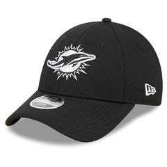 Miami Dolphins New Era Youth Main B-Dub 9FORTY Adjustable Hat - Black Hats