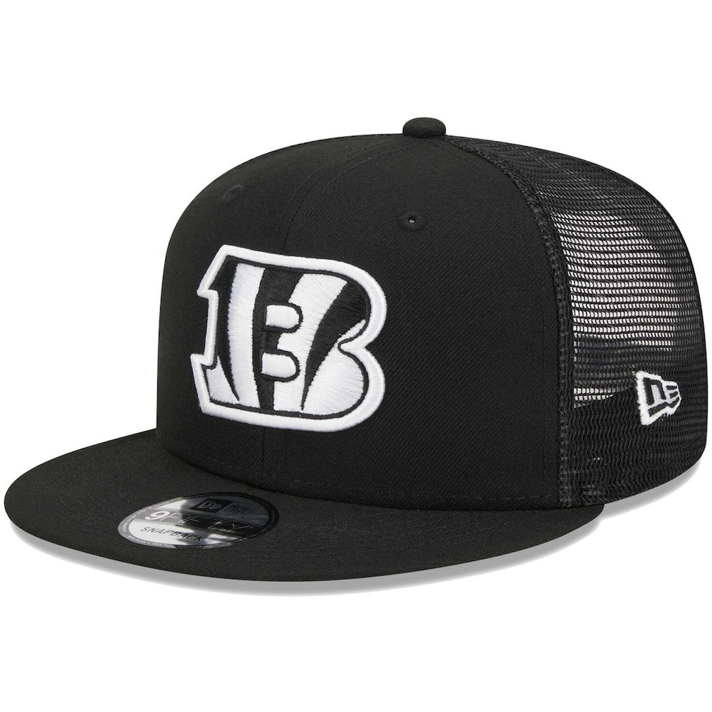 Cincinnati Bengals New Era Main Trucker 9FIFTY Snapback Hat - Black Hats