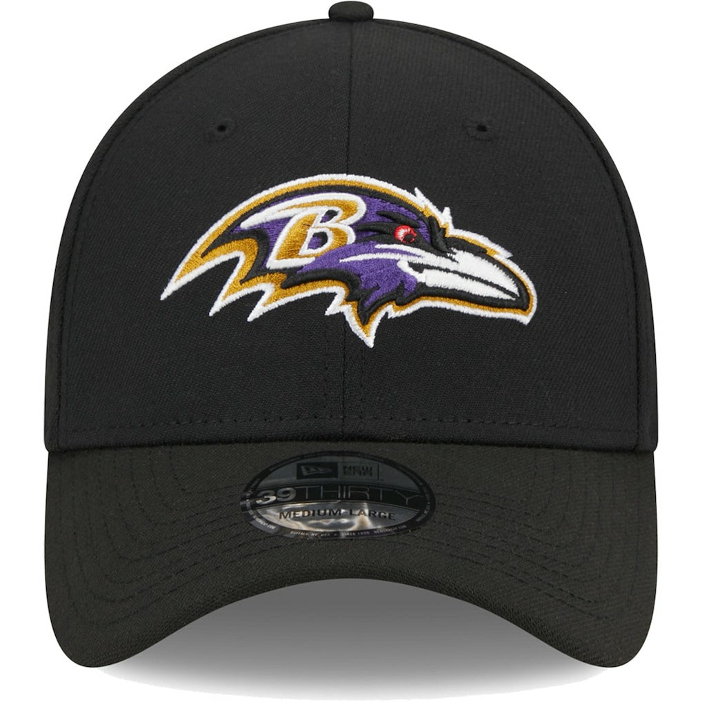 Baltimore Ravens New Era Main 39THIRTY Flex Hat - Black Hats