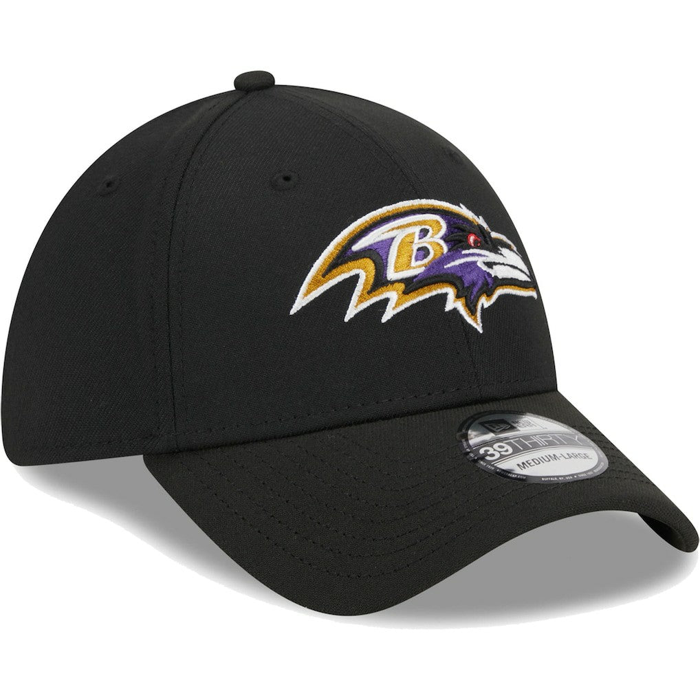 Baltimore Ravens New Era Main 39THIRTY Flex Hat - Black Hats