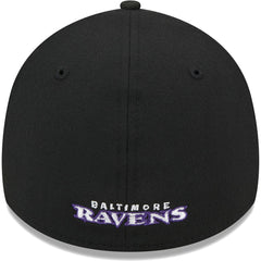 Baltimore Ravens New Era Main 39THIRTY Flex Hat - Black Hats