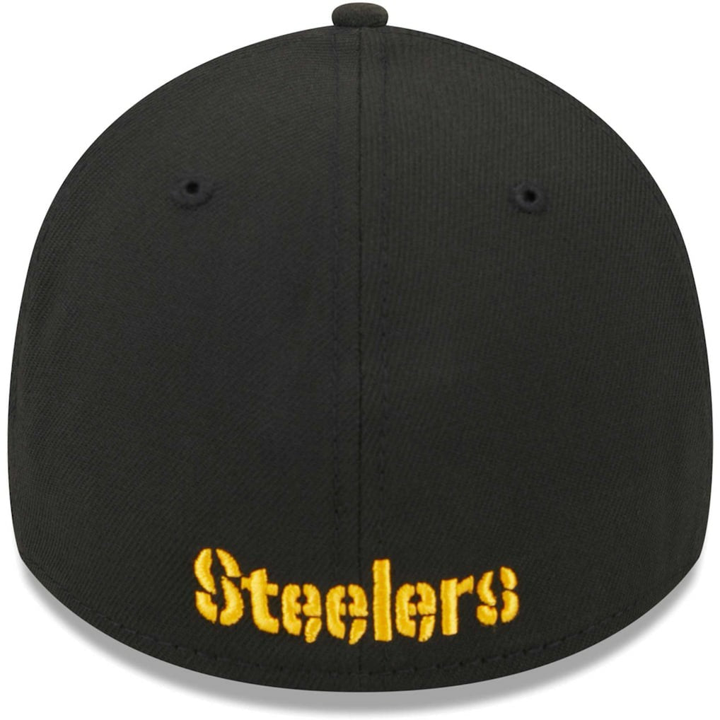 Pittsburgh Steelers New Era Main 39THIRTY Flex Hat - Black Hats