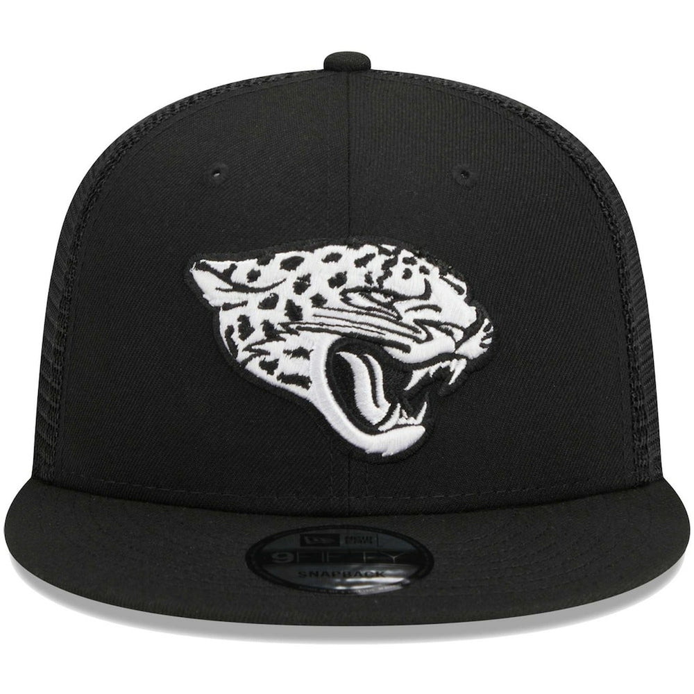 Jacksonville Jaguars New Era Main Trucker 9FIFTY Snapback Hat - Black Hats